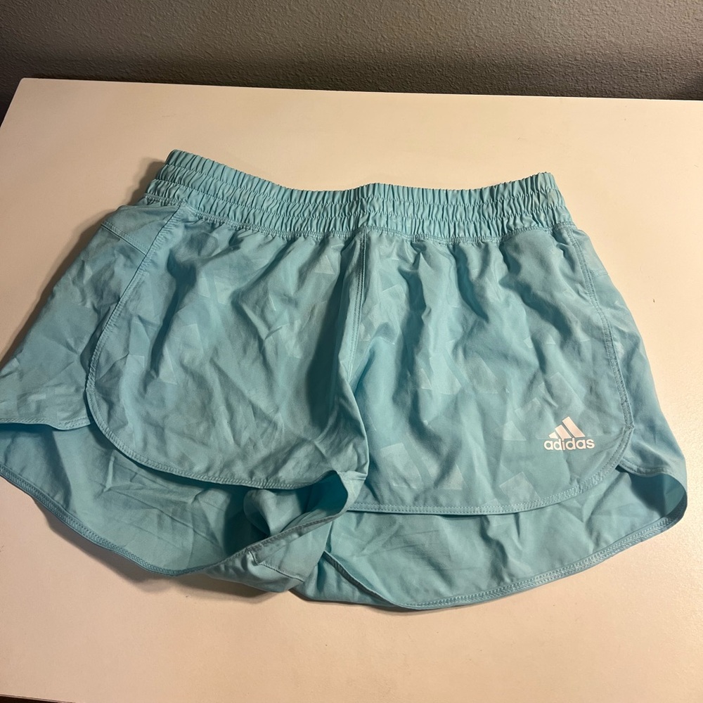 adidas Women's Sky Blue Athletic Shorts